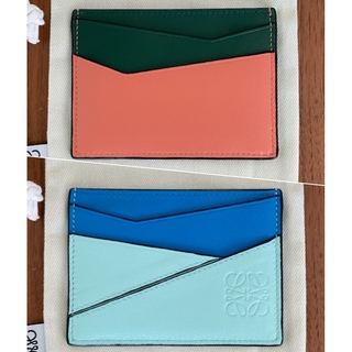 ロエベ(LOEWE)のロエベ カードホルダー カードケース  ブルー　ミニ財布 (パスケース/IDカードホルダー)