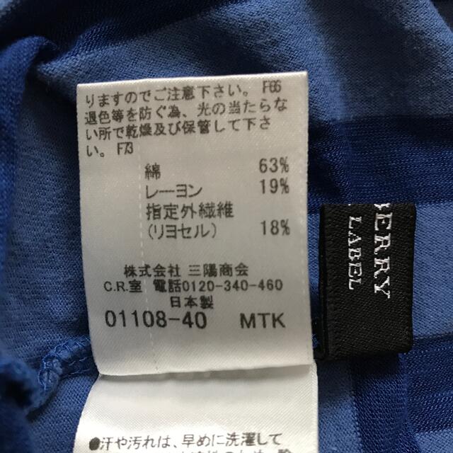 BURBERRY BLACK LABEL(バーバリーブラックレーベル)のBURBERRY BLACK LABEL ボーダーTシャツ メンズのトップス(Tシャツ/カットソー(半袖/袖なし))の商品写真