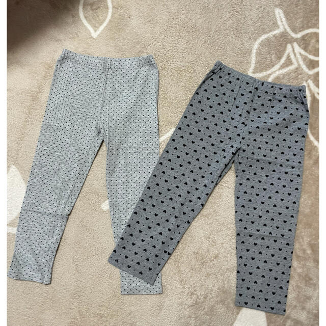 H&M(エイチアンドエム)のキッズ☆H&M、ユニクロ スパッツ120~130 各350円 キッズ/ベビー/マタニティのキッズ服女の子用(90cm~)(パンツ/スパッツ)の商品写真