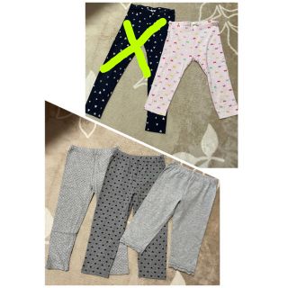 エイチアンドエム(H&M)のキッズ☆H&M、ユニクロ スパッツ120~130 各350円(パンツ/スパッツ)