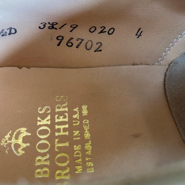 Alden(オールデン)のオールデン製ブルックスブラザーズ　プレーントゥ新品未使用!7.5 メンズの靴/シューズ(ドレス/ビジネス)の商品写真