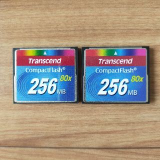 トランセンド(Transcend)のコンパクトフラッシュカード256MBx2枚セット(その他)