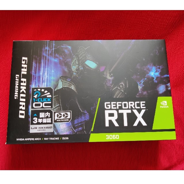 新品未開封玄人志向GALAKURO RTX3060