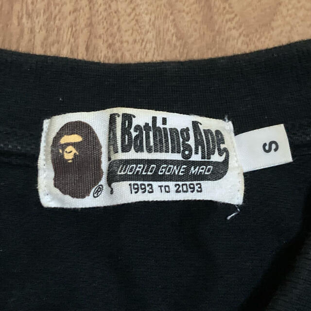 A BATHING APE(アベイシングエイプ)のA BATHING APE ポロシャツ 黒 Sサイズ メンズのトップス(ポロシャツ)の商品写真