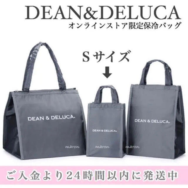 DEAN & DELUCA(ディーンアンドデルーカ)のDEAN&DELUCA保冷バッググレー Ｓ エコバッグクーラーバッグランチバッグ レディースのバッグ(エコバッグ)の商品写真