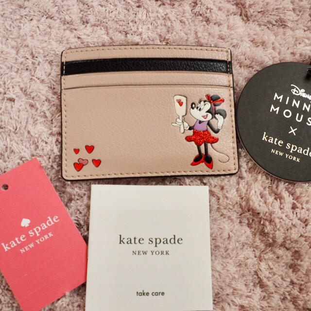 kate spade new york(ケイトスペードニューヨーク)の【人気商品再入荷☆】ケイトスペードの定期入れ☆ミニー×ピンク 新品 SALE❣️ レディースのファッション小物(名刺入れ/定期入れ)の商品写真