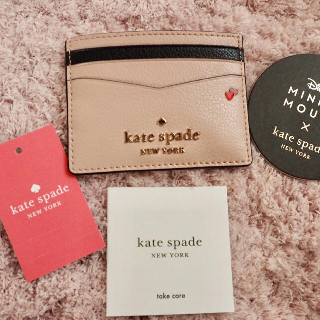 kate spade new york(ケイトスペードニューヨーク)の【人気商品再入荷☆】ケイトスペードの定期入れ☆ミニー×ピンク 新品 SALE❣️ レディースのファッション小物(名刺入れ/定期入れ)の商品写真