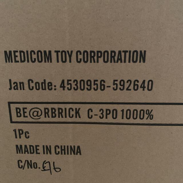 新品 未開封BE@RBRICK C-3PO 1000％