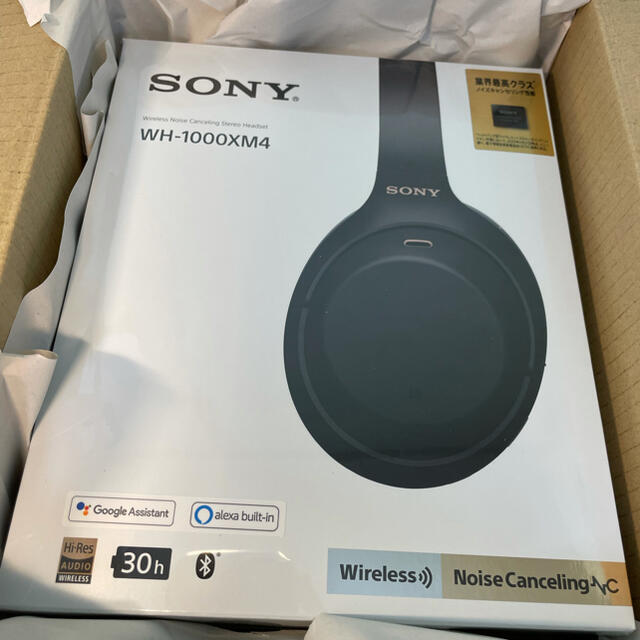 SONY(ソニー)のSONY ソニー ワイヤレスヘッドホン WH-1000XM4 BM スマホ/家電/カメラのオーディオ機器(ヘッドフォン/イヤフォン)の商品写真