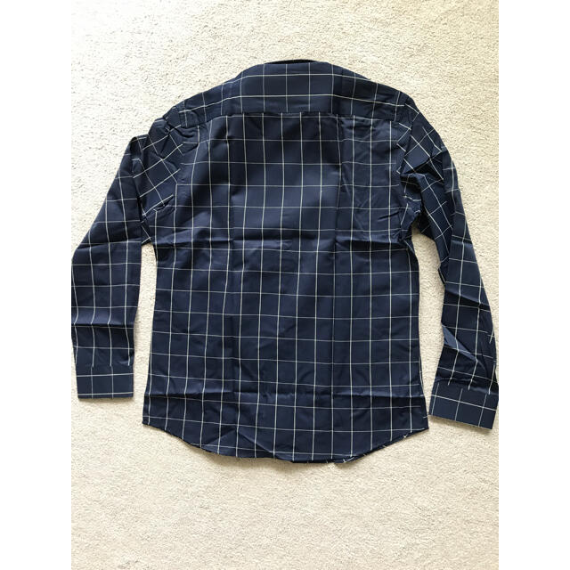 新品 メンズ シャツ ネイビー チェック 長袖シャツ ギンガム 新品 メンズ シャツ ネイビー チェック 長袖シャツ ギンガム
