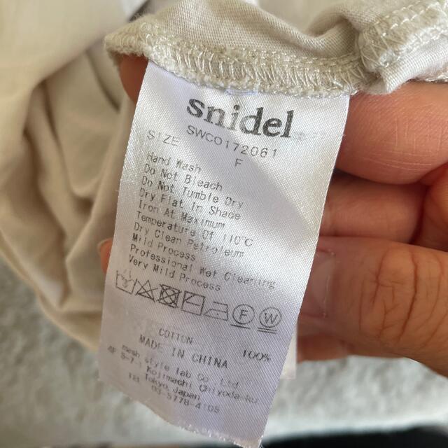 SNIDEL(スナイデル)のsnidel トップス レディースのトップス(Tシャツ(半袖/袖なし))の商品写真