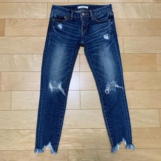 マウジー(moussy)のMOUSSY クラッシュクロップ デニム W24 2FT(デニム/ジーンズ)