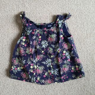 ベビーギャップ(babyGAP)のGAP 花柄ノースリーブシャツ(シャツ/カットソー)