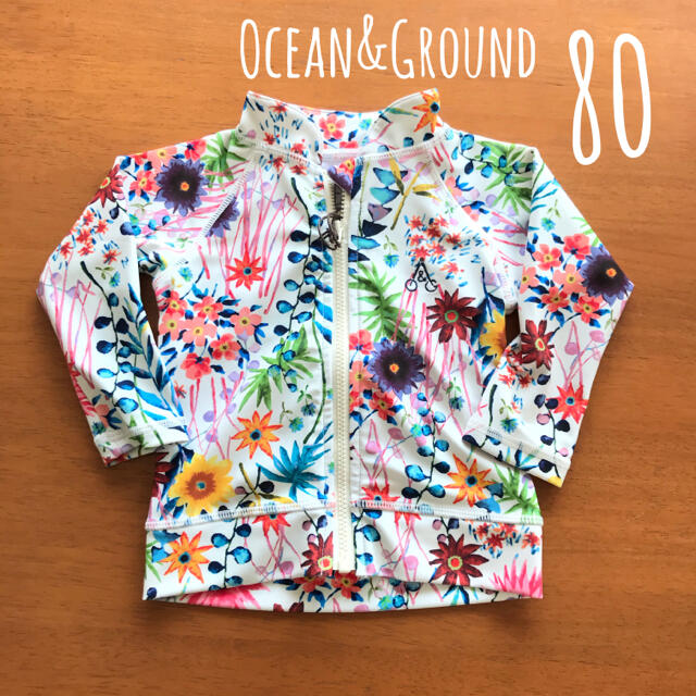 MARKEY'S(マーキーズ)の【新品】Oceans & Ground ラッシュガード 長袖 80cm  キッズ/ベビー/マタニティのベビー服(~85cm)(水着)の商品写真