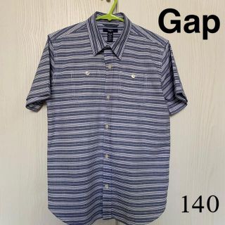 ギャップキッズ(GAP Kids)のGapボーダー柄半袖シャツ(ブラウス)