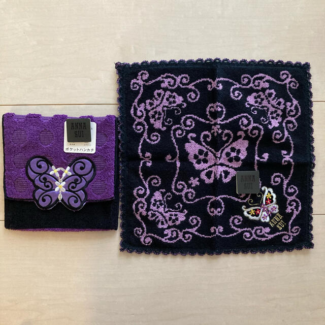 ANNA SUI(アナスイ)のANNA SUI タオルハンカチ&ポケットハンカチ　タグ付 レディースのファッション小物(ハンカチ)の商品写真