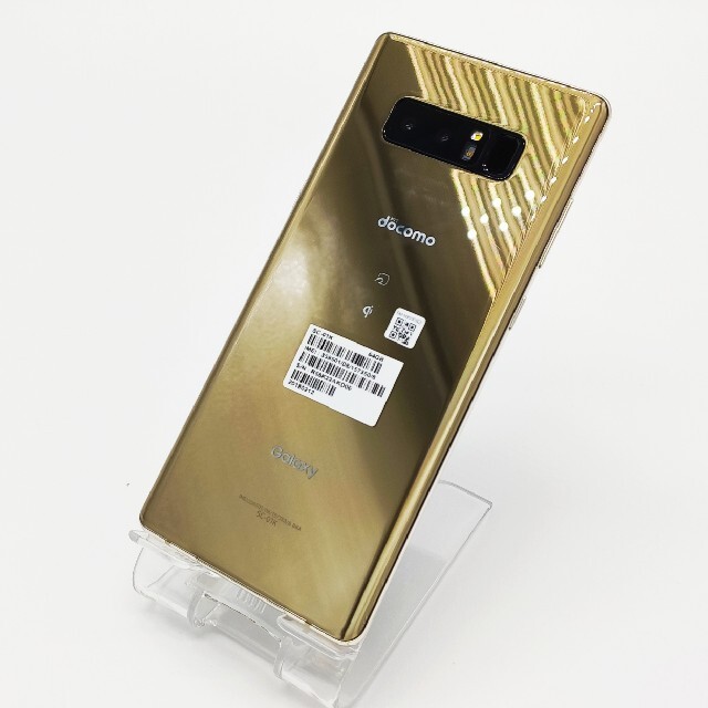 Galaxy(ギャラクシー)の美品/sc01k/GOLD/galaxy note8/docomo/simフリー スマホ/家電/カメラのスマートフォン/携帯電話(スマートフォン本体)の商品写真