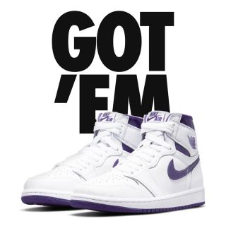 ナイキ(NIKE)のjordan1 high OG Court Purple(スニーカー)