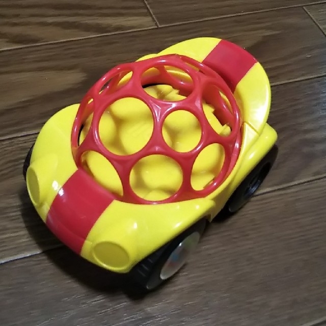 オーボール車・木のおもちゃ  ガラガラ キッズ/ベビー/マタニティのおもちゃ(電車のおもちゃ/車)の商品写真