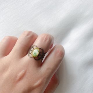 ロキエ(Lochie)の୨୧ Vintage rétro Dryflower lace ring Ⅲ(リング)