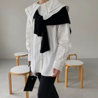 トゥデイフル(TODAYFUL)のwill flly removable large collar blouse(シャツ/ブラウス(長袖/七分))