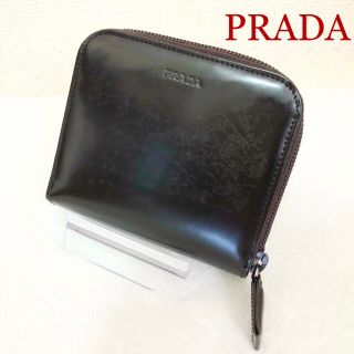 プラダ(PRADA)の【値下げ】PRADA プラダ 財布 二つ折り財布 折り畳み財布 ブラウン(折り財布)