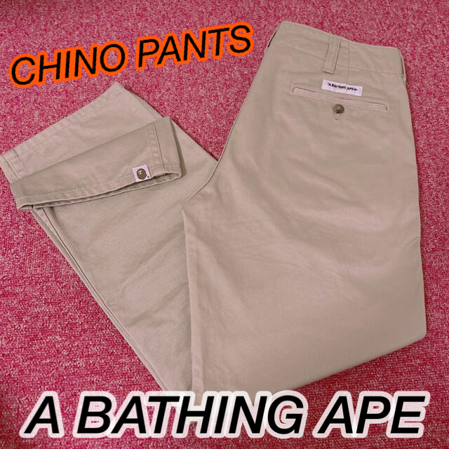 A BATHING APE(アベイシングエイプ)の日本製‼️A BATHING APE‼️BASIC CHINO PANTS メンズのパンツ(その他)の商品写真