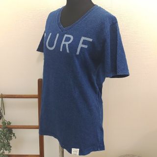 アズールバイマウジー(AZUL by moussy)のAZUL by moussy　アズール マウジー デニムTシャツ　Sサイズ(Tシャツ(半袖/袖なし))