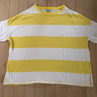 ビームスボーイ(BEAMS BOY)の◆BEAMS BOY ビームスボーイ　オーバーサイズTシャツ白×黄色◆(Tシャツ(半袖/袖なし))