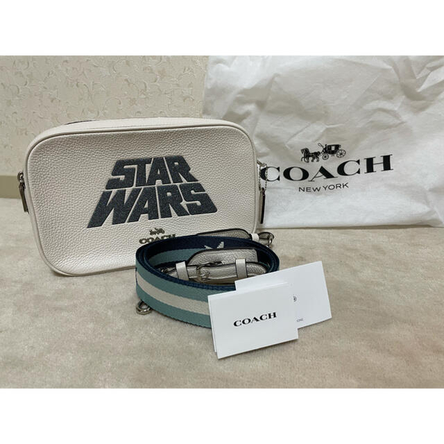 コーチ COACH　スターウォーズコラボ　クラッチバッグ モノグラム ホワイト