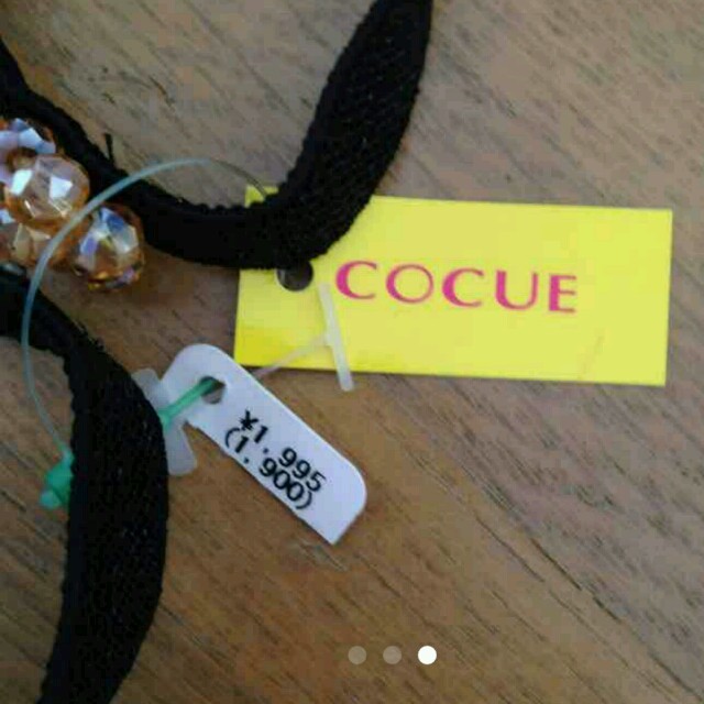 COCUE(コキュ)の新品未使用★ビジューシューズバンド レディースの靴/シューズ(ハイヒール/パンプス)の商品写真