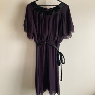 フォーマルドレス　紫　13ABR(ミディアムドレス)