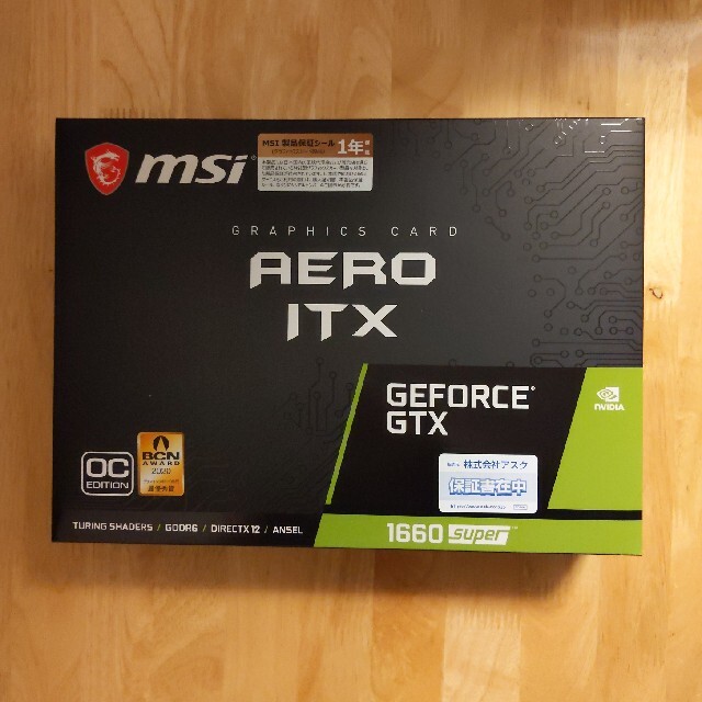 新規購入 【新品】MSI GTX1660 Super AERO ITX OC PCパーツ