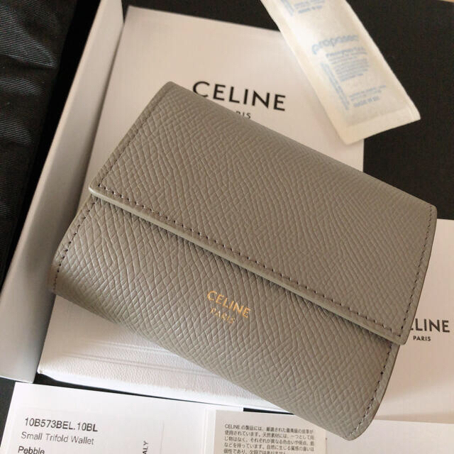 e - CELINE セリーヌ スモール トリフォールドウォレット 二つ折り財布