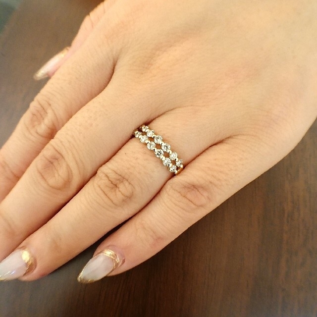 muscari様専用おまとめ✨ダイヤモンド 0.565ct✨リング K18 9号 レディースのアクセサリー(リング(指輪))の商品写真