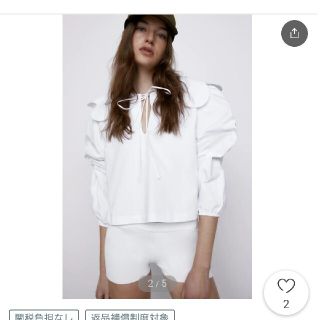 ザラ(ZARA)のZARA 襟付きTシャツ💞🙉👚(Tシャツ(長袖/七分))