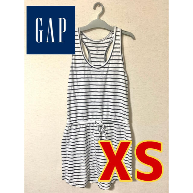 GAP(ギャップ)の【美品】Gap ギャップ ボーダー ワンピース XSサイズ 160 キッズ/ベビー/マタニティのキッズ服女の子用(90cm~)(ワンピース)の商品写真