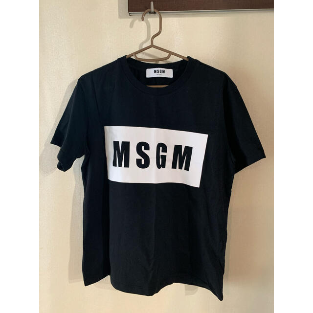 MSGM Tシャツ ボックスロゴ　ブラック