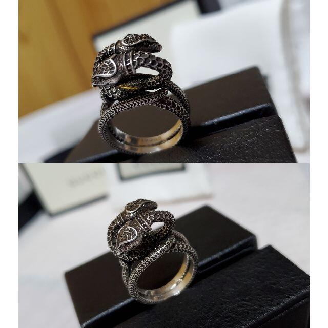 Gucci - 正規未 レア グッチ ガーデン スネークリング 13 双蛇
