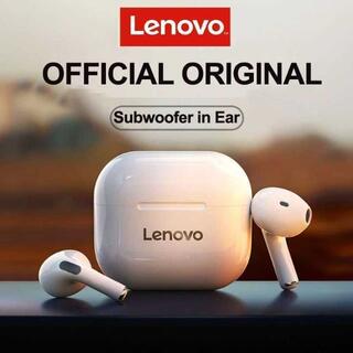 レノボ(Lenovo)のLenovo LP40 ホワイト ワイヤレス イヤホン 新品未使用(ヘッドフォン/イヤフォン)