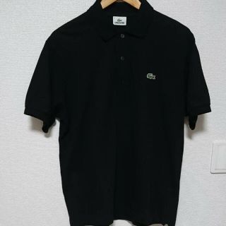 ラコステ(LACOSTE)のLACOSTE ラコステ ポロシャツ 黒 美品(ポロシャツ)