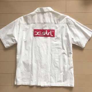 エックスガール(X-girl)の美品★x-girl LOGO S/S SHIRT WH(シャツ/ブラウス(半袖/袖なし))