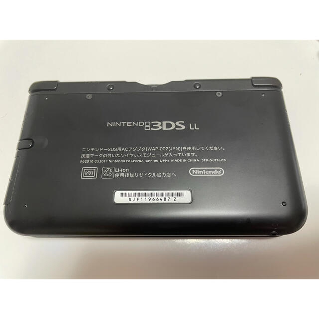 任天堂(ニンテンドウ)のNINTENDO3DS LL（ブラック） エンタメ/ホビーのゲームソフト/ゲーム機本体(携帯用ゲーム機本体)の商品写真