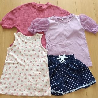 ジーユー(GU)の【るん♡様専用】子ども服　まとめ売り　トップス　スカート　110(Tシャツ/カットソー)