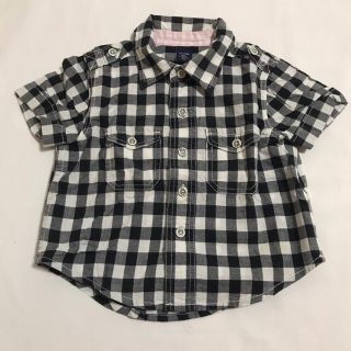 ギャップ(GAP)の80センチ　GAP ギンガムチェックシャツ(シャツ/カットソー)