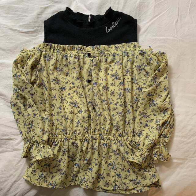 lovetoxic(ラブトキシック)の専用　ラブトキシック　肩出しシャツ キッズ/ベビー/マタニティのキッズ服女の子用(90cm~)(Tシャツ/カットソー)の商品写真