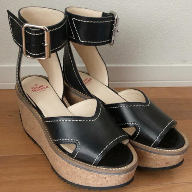 織り柄チェック 【新品未使用】Vivienne Westwood レザーコルク