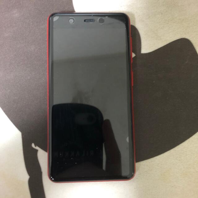スマートフォン/携帯電話Rakuten mini クリムゾンレッド