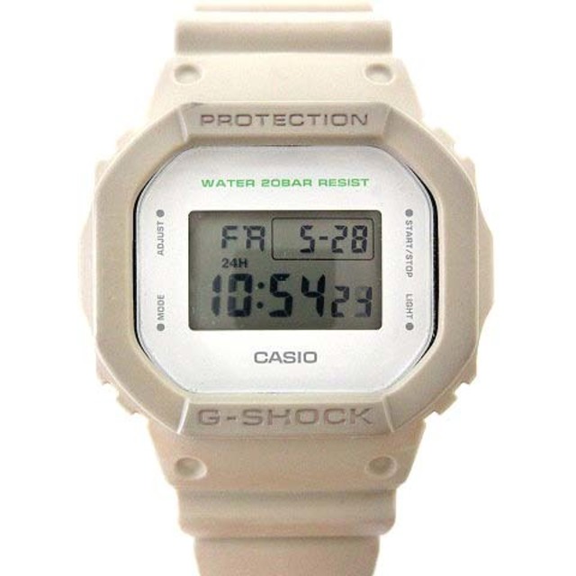 カシオG-SHOCK DW-5600M 腕時計 ミリタリー ラバー ベージュ メンズの時計(腕時計(デジタル))の商品写真