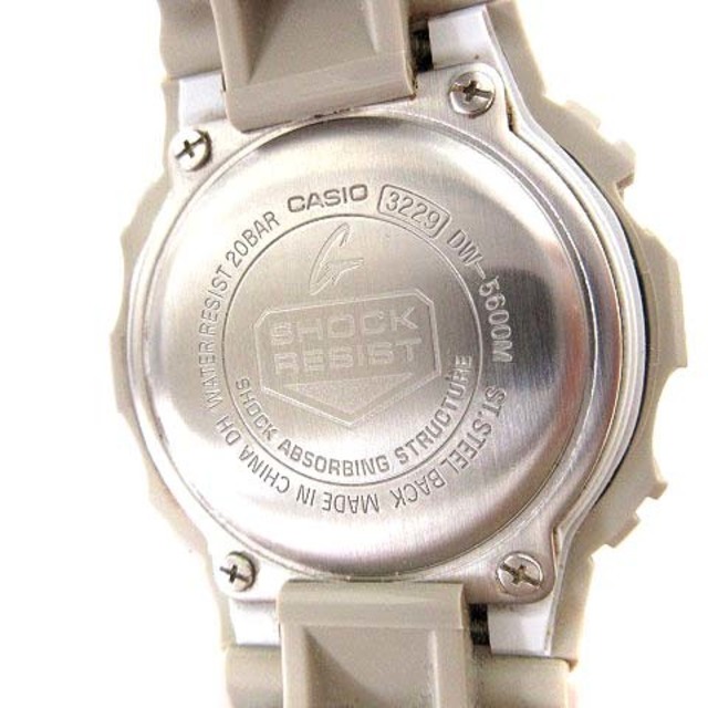 カシオG-SHOCK DW-5600M 腕時計 ミリタリー ラバー ベージュ メンズの時計(腕時計(デジタル))の商品写真